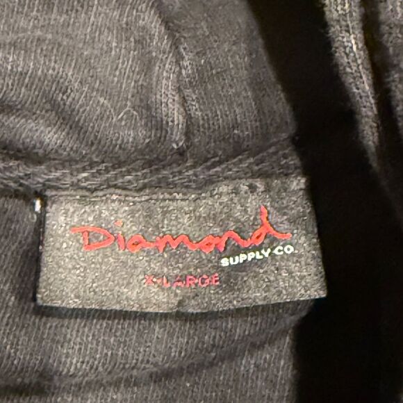 Diamond Supply Co X AC/DC Pullover Hoodie Sweatshirt Men’s Sz XL - Picture 4 of 4